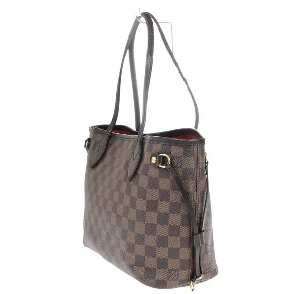 LOUIS VUITTON Neverfull PM Shoulder Tote Bag Damier Leather Brown N51109 93YG762 - Picture 9 of 16